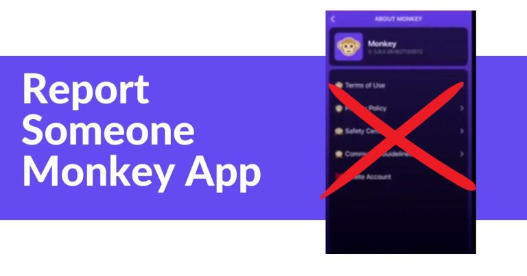 How to Report Someone on Monkey App