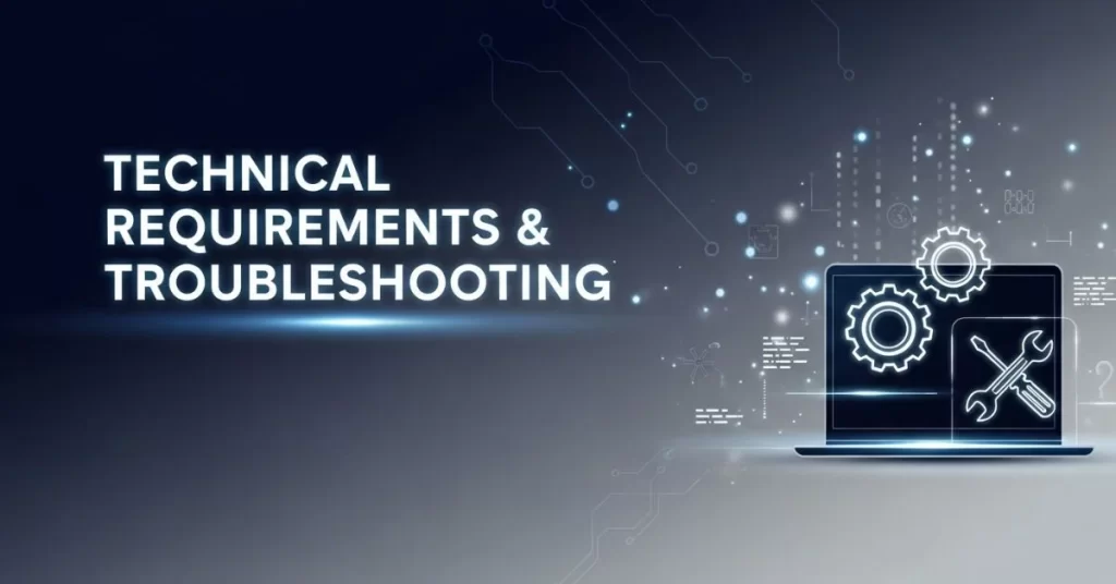 Technical Requirements & Troubleshooting