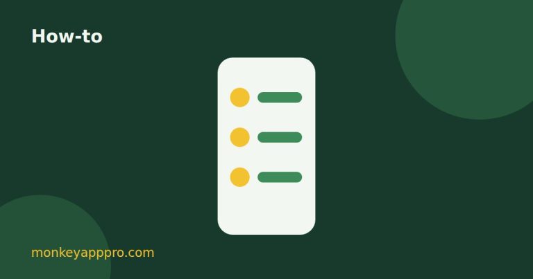 Monkey app how-to guide illustration