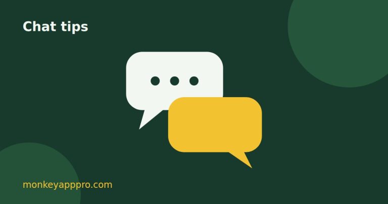 Monkey app chat tips guide illustration