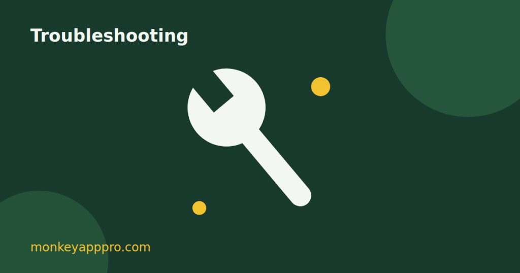 Monkey app troubleshooting guide illustration
